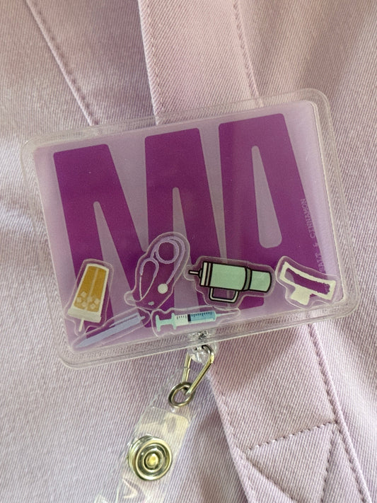 MA Shaker Badge Reel (purple)